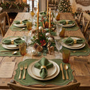 Set of 24 Scotland Embroidered Placemats - 12 settings
