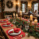 Set of 24 Scotland Embroidered Placemats - 12 settings