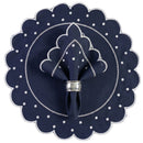 24-Piece Table Setting Kit with Placemats and Polka Dot Napkins - 12 Place Settings