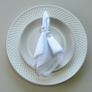 Set of 6 Napkin Rings for 6 Place Settings Pearl Two-Wrap 4.5x4.5cm Ring