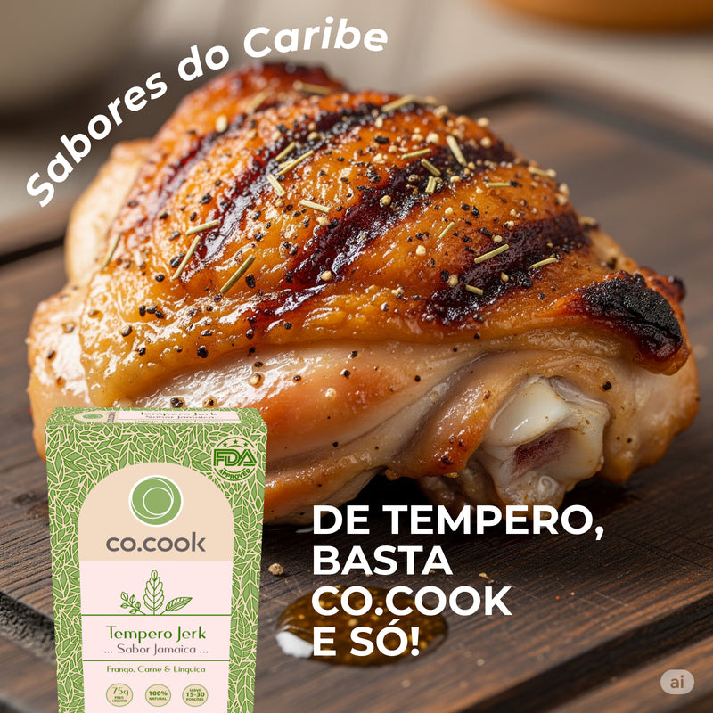Kit 3 Temperos Funcionais Co.Cook – Jerk, Grelhado e Arrabiata | 100% Natural, Zero Glúten, Zero Lactose, Zero Conservantes, Zero Corantes, Zero Sódio