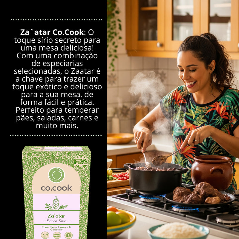 Kit 3 Temperos Funcionais Co.Cook – Zaatar, Khmeli Suneli e Cuscuz Marroquino | 100% Natural, Zero Glúten, Zero Lactose, Zero Conservantes, Zero Corantes, Zero Sódio