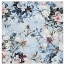 Set of 4 Vintage Blue Floral Fabric Napkins by Charlô, 40cm x 40cm