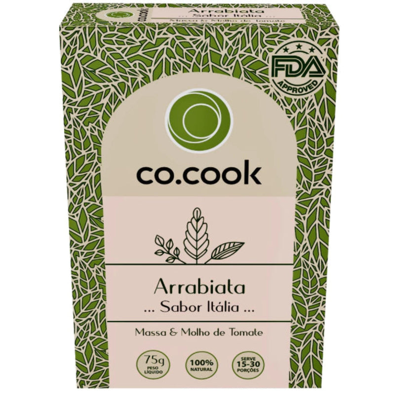 CoCook Caixa 20 Pack Especiaria Natural Tempero Arrabiata Sabor Itália 75g