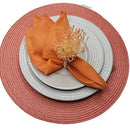 Kit 4 Guardanapos de Tecido Algodão Laranja 39cmx39cm