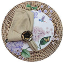 Kit 4 Guardanapos de Tecido Algodão Marrom Mascavo 39cmx39cm