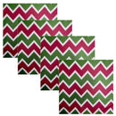 Kit 4 Guardanapos de Tecido ZigZag Natal 40cmx40cm