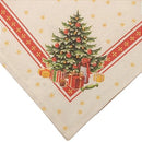 Kit 4 Guardanapos de Tecido Árvore de Natal com Presentes 40cmx40cm