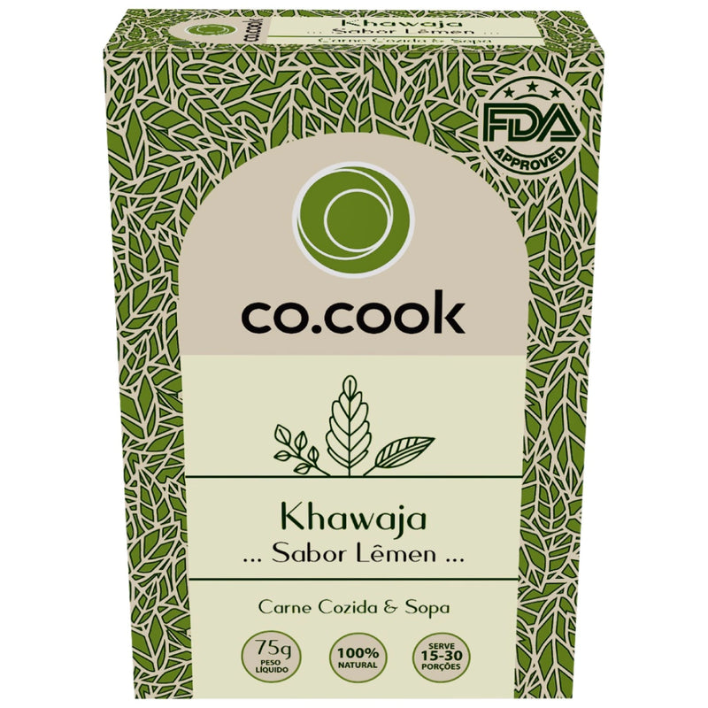 CoCook Caixa 10 Pack Especiaria 100% Natural Tempero Khawaja Sabor Lêmen 75g