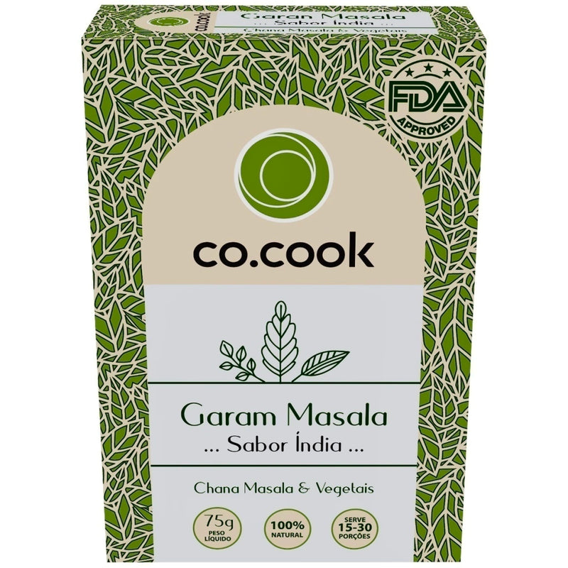 CoCook Caixa 20 Pack Especiaria 100% Natural Garam Masala 75g