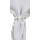 Kit 10 Guardanapo de Tecido Oxford Branco 40cmx40cm com argolas