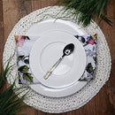 Kit 4 Guardanapos Floral Pássaros Vintage da Charlô 40cmx40cm