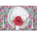 Maison Charlo Kit 4 Porta Guardanapo Botão de Rosa Colombiana Pink