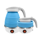 Chaleira Eletrica Dobravel Jarra Bule Silicone 600W 110v 600ml Portatil Cores:Br