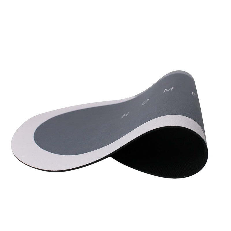 Tapete Superabsorvente de Secagem Rapida Antiderrapante Redondo Cor:Cinza (STO14