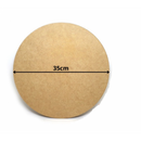 Sousplat MDF cru 35cm de diâmetro e 3mm de espessura