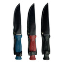 Faca De Cozinha Pequena Aço Inoxidável -  Cor:Azul