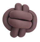 Almofada de Nó Escandinavo Nozinho Decorativo 35cm Marrom