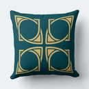 Kit 27035 4 Capas de Almofadas Decorativas Arvore Verde 45x45cm c/Zíper