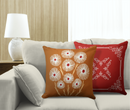 Kit 4 Capas de Almofadas Decorativas Terracota 45x45cm c/Zíper