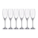 Set 6 Taças Para Champanhe Carduelis 290ml Bohemia Crystalite