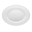 Prato Raso de Cristal de Chumbo Coração 28cm Lyor