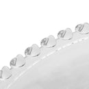 Prato Raso de Cristal de Chumbo Coração 28cm Lyor