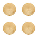 Kit 4 Jogos Americanos Espiral Dourado Lyor