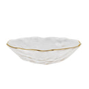 Tigela Brisa Transparente Ouro 20x4cm Nós Fazemos