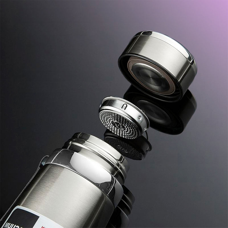 Garrafinha Térmica Aço Inox 1L Água Gelada Quente C/ Vedação Academia Trilh