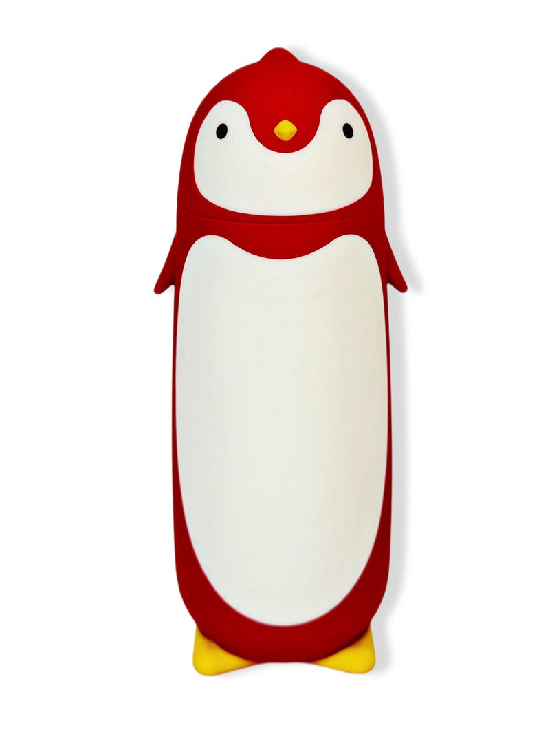 Garrafa Térmica Infantil Formato Pinguim 300ml - Cor:Preto