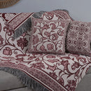 Kit Xale para Sofá 5 Peças Jacquard com Almofadas 1,35x1,35 m