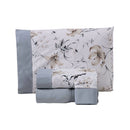 Jogo de Lençol Encantare Ponto Palito Estampado Completo 4 Peças King 80% Algo