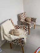 Almofada de Nó Escandinavo Nozinho Decorativo 35cm Rosa