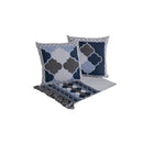 Kit Xale para Sofá Grécia 5 Peças Jacquard com Almofadas 1,35x1,35 m
