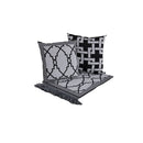 Kit Xale para Sofá Grécia 5 Peças Jacquard com Almofadas 1,35x1,35 m