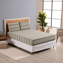 Jogo de Lençol Dia A Dia Estampado 3 Peças Queen 80% Algodão / 20% Poliéster