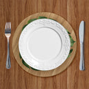 Sousplat de Folhagem Costela de Adão Planta Rústica Mesa Posta