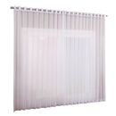 Cortina voil tecido 4,00 cm x 2,50 cm  Para Trilho Suíço