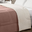 Coberdrom Cobertor Queen 1 Peça Maya Manta Soft e Sherpa de Carneiro 100% Poliéster (105)