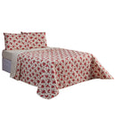 Kit Cobre Leito e Jogo de Lençol Casal 4 Peças Esmeralda 100% Algodão Percal