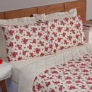 Kit Cobre Leito e Jogo de Lençol Casal 4 Peças Esmeralda 100% Algodão Percal