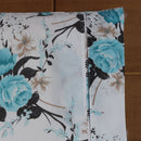 Kit Cobre Leito e Jogo de Lençol Solteiro 3 Peças Esmeralda 100% Algodão Perc