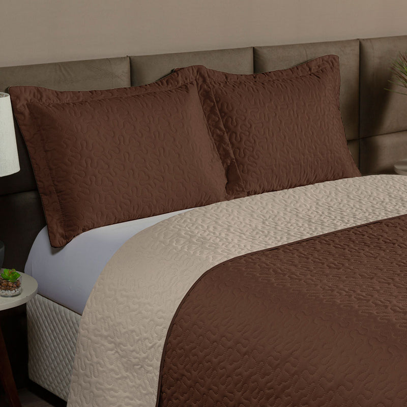 Cobre Leito Queen 3 Peças Clara 100% Poliéster