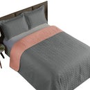 Cobre Leito Queen 3 Peças Clara 100% Poliéster Cor:CinzaRosê