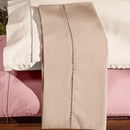Fronha Avulsa 70cm x 50cm 1 Peça Paris 100% Algodão Percal 150 Fios Cor:Cáqui