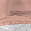 Jogo de Lençol Casal Queen 3 Peças Laura 100% Poliéster 200 Fios Cor:Rosê (M