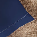 Jogo de Lençol Casal King 3 Peças Laura 100% Poliéster 200 Fios Cor:AzulMarin