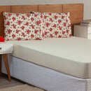 Kit Cobre Leito e Jogo de Lençol Casal 4 Peças Esmeralda 100% Algodão Percal