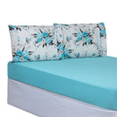 Jogo de Lençol Casal Padrão 3 Peças Esmeralda 100% Algodão Percal 150 Fios C